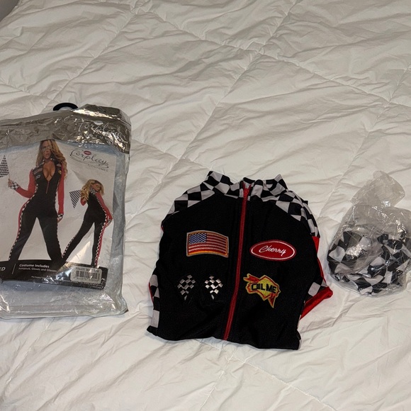 Red and Black Racing Jumpsuit - Picture 6 of 7